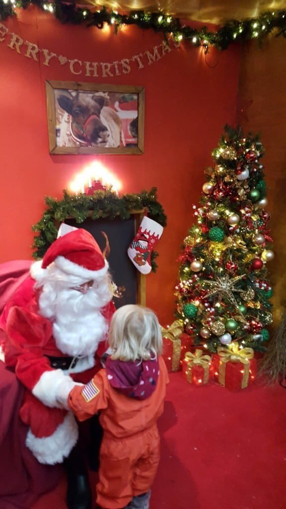 Father Christmas Webbs Garden centre 2015