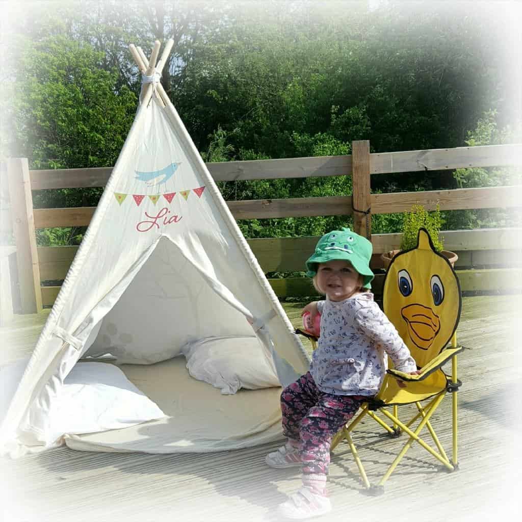 A review of a personalised children's teepee from Izabela Peters