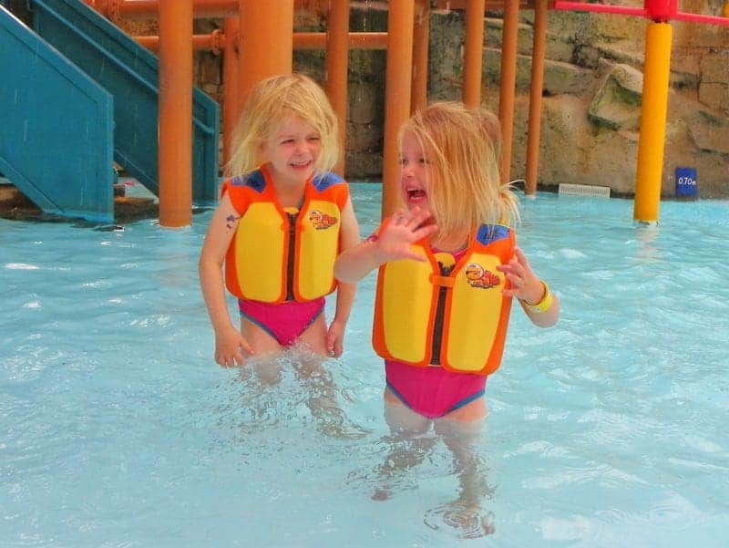 Konfidence swim jackets at Alton Towers waterpark
