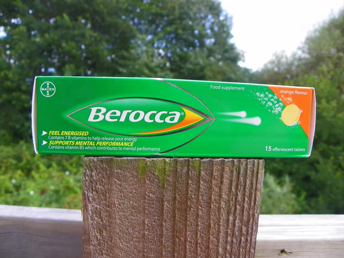 Berocca effervescent vitamins contain eight B vitamins including B1 and B2 to help your body to release natural energy to make you feel energised. 