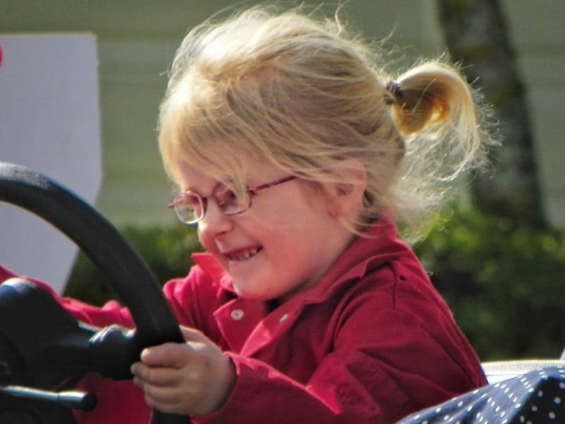 Learning to drive at the age of five