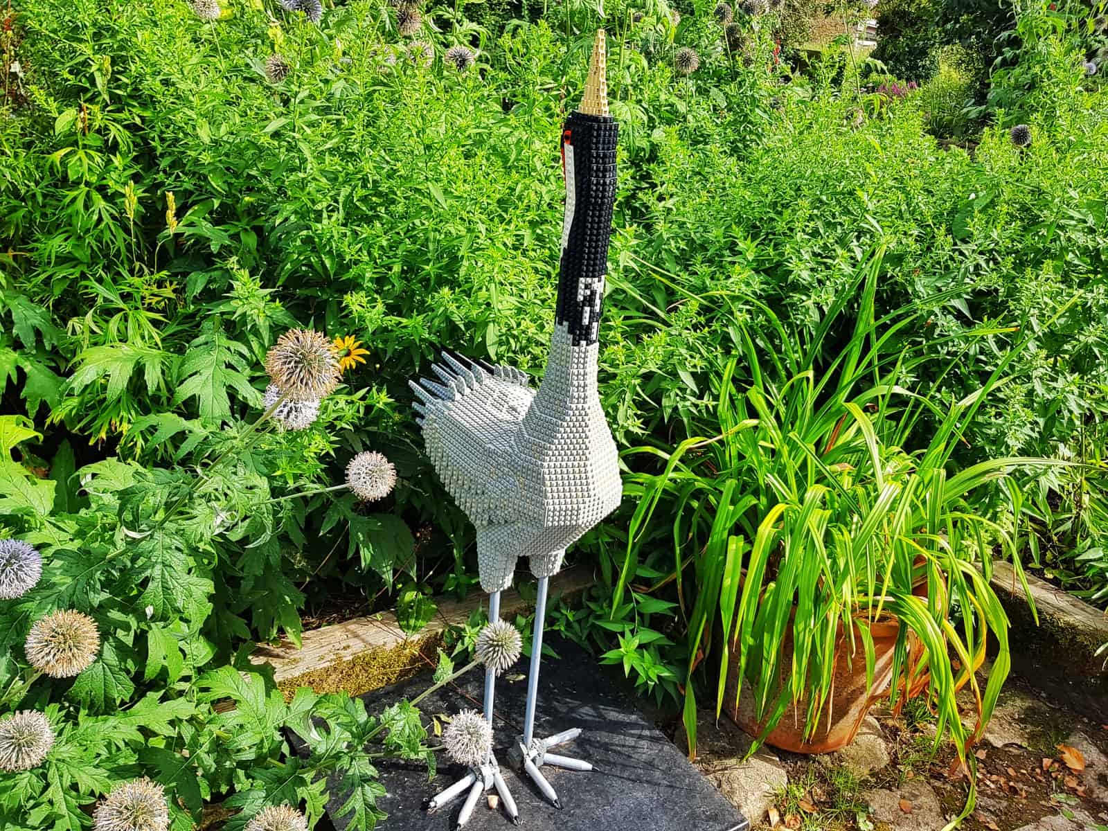 WWT Slimbridge, Gloucestershire - lego crane