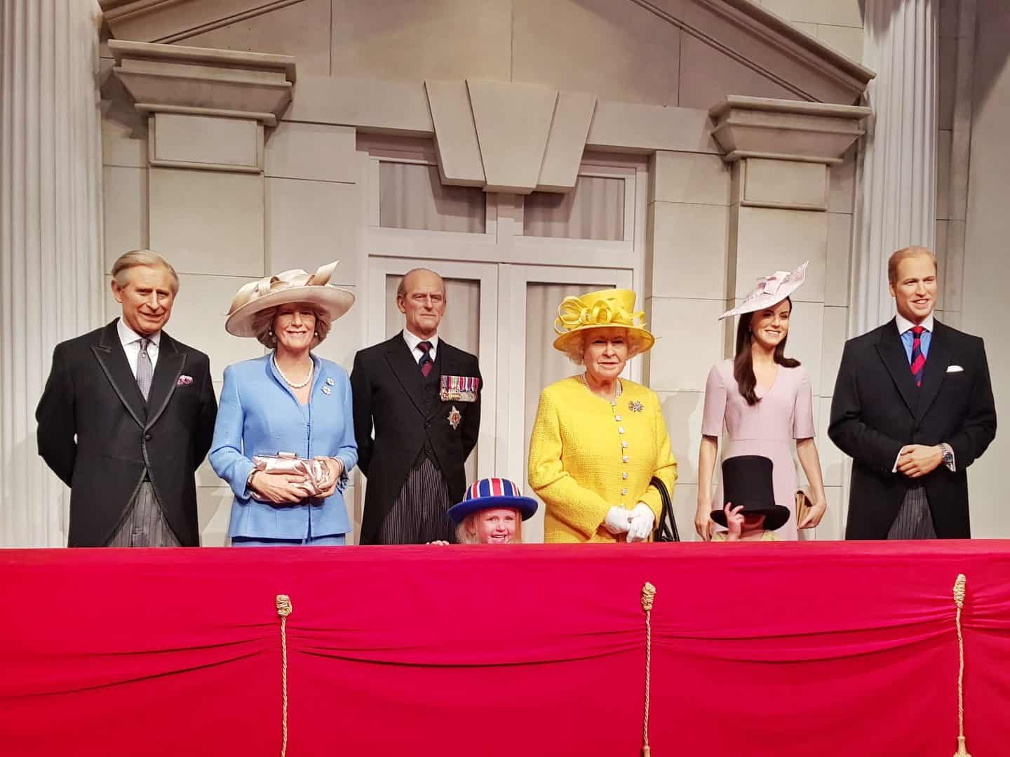 Royal Family at Madame Tussauds London Merlin Attraction