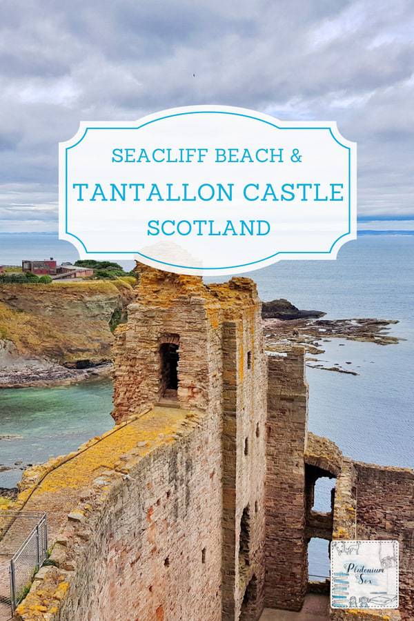 Tantallon Castle and Seacliff Beach East Lothian, Scotland | This historic Scotland castle is dog friendly and family friendly. It is the perfect place to explore with children, particularly as they are given activity packs on arrival. After exploring the historic castle it's great for kids and canines to have a run around on a beautiful sandy beach. Both locations overlook Bass Rock. #visitscotland #Tantalloncastle #historicscotland #familytravel #daysout #dogfriendly