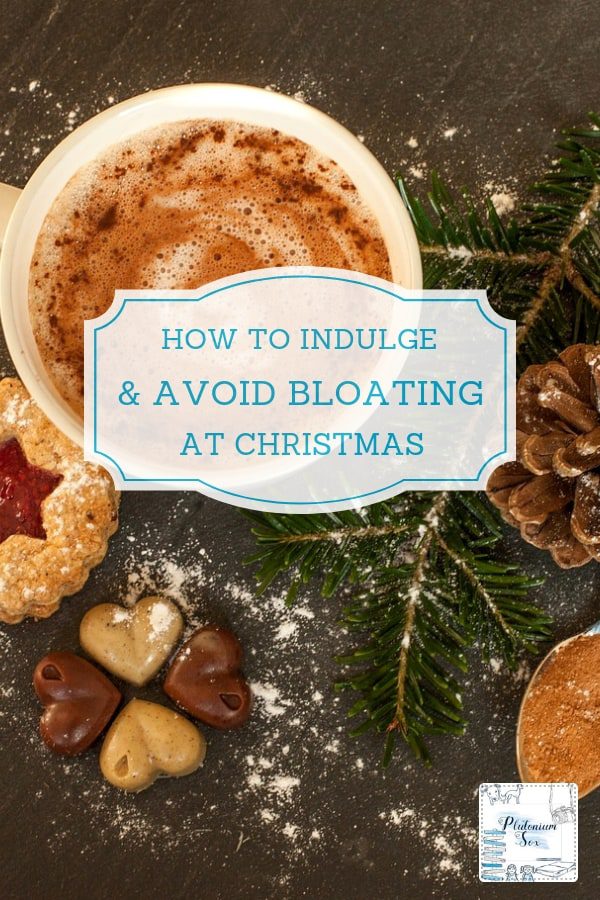 Over-indulging is part of Christmas, but most of us end up feeling uncomfortable and bloated. Check out these tips to avoid Christmas bloating by protecting your digestive system. Ways to assist digestion and reduce stress to enjoy the festive period without suffering from indigestion, heart burn and bloating. #Christmas #health #digestion #bloating #probiotics