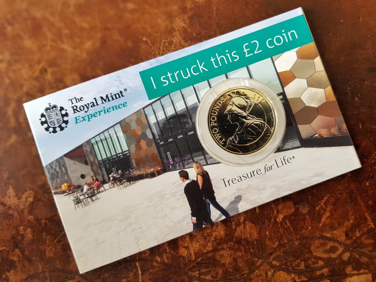 Coin struck at Royal Mint Experience Cardiff