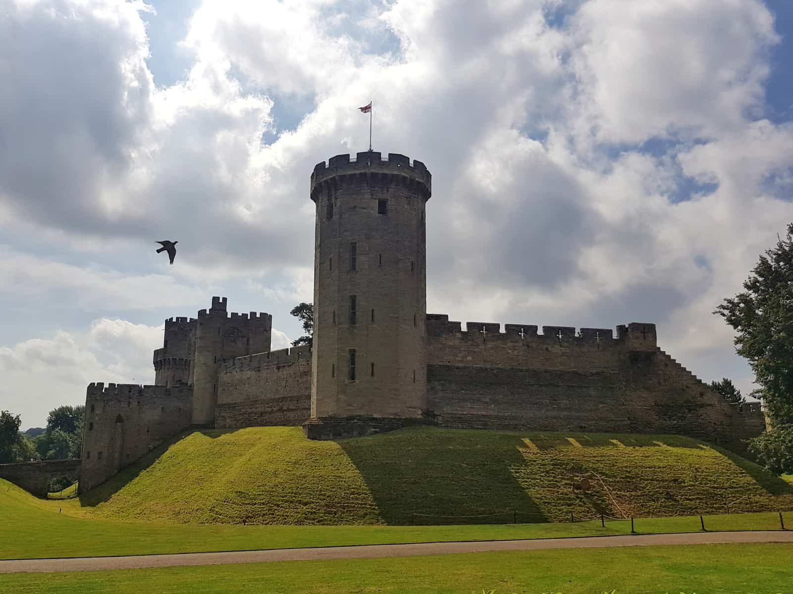Warwick Castle viewed from the main entrance