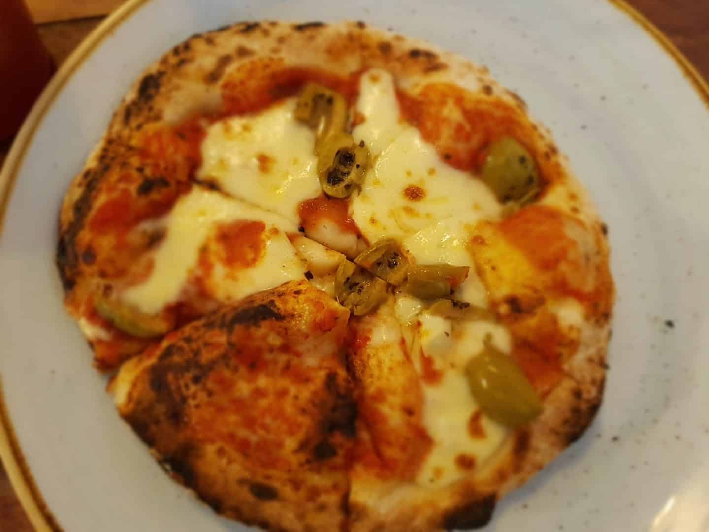 children's margarita pizza with olives