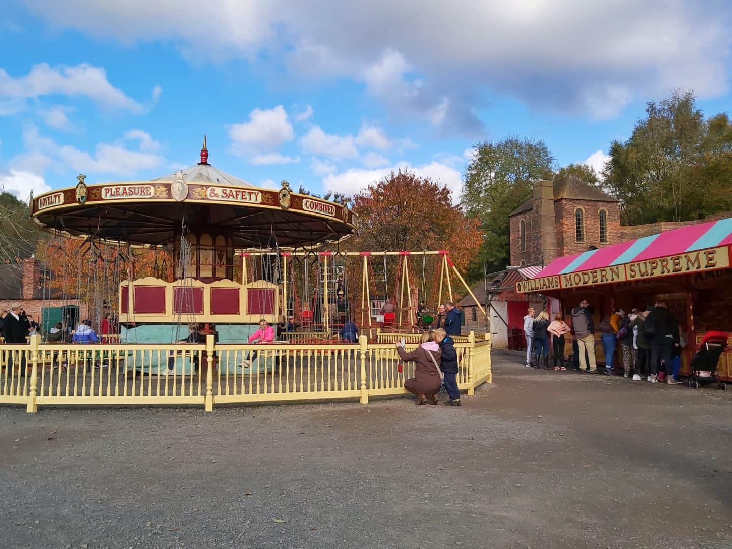 Carousel at Victorian fairground