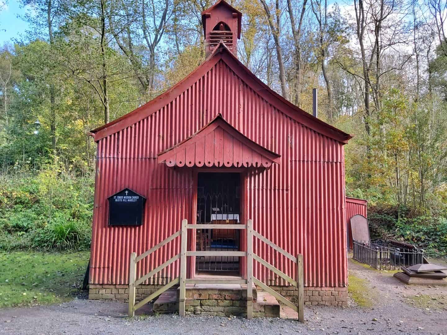 Red corrugated iron church