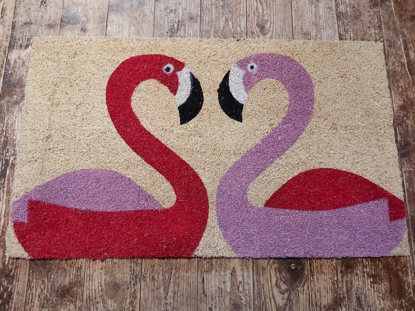 Nothing says happy lockdown valentine's day like two flamingos making a heart with their necks