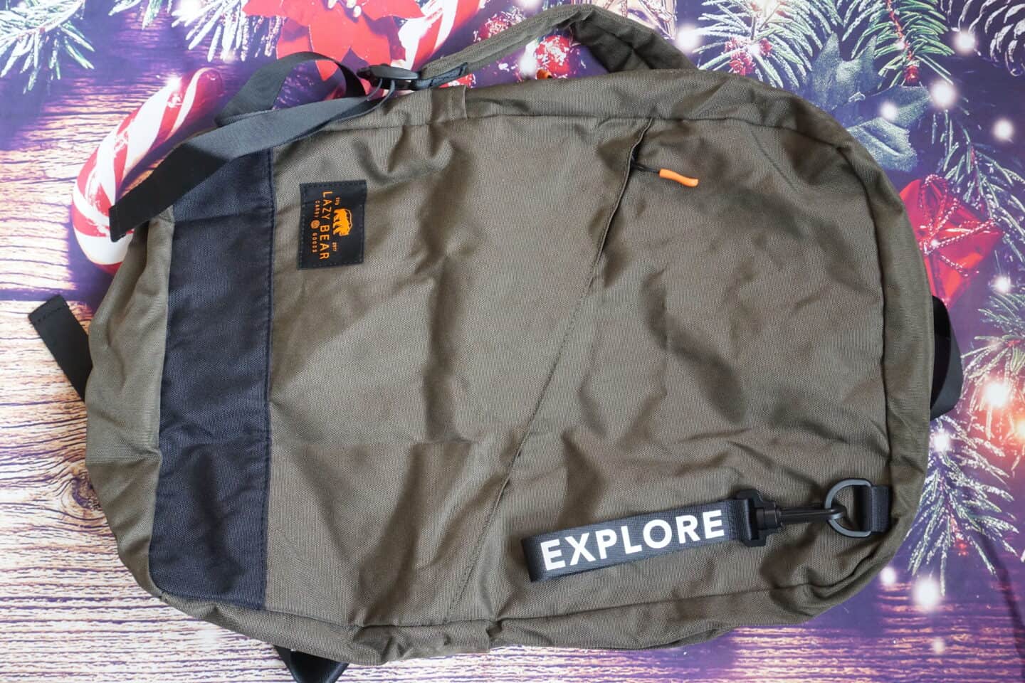 Virtual run goodie bag in Green Foldable Backpack