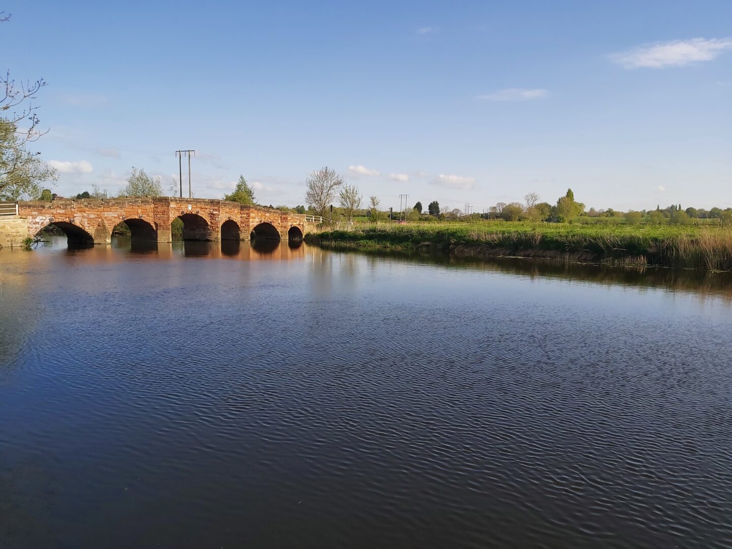 Eckington bridge is a popular place for open water swimming