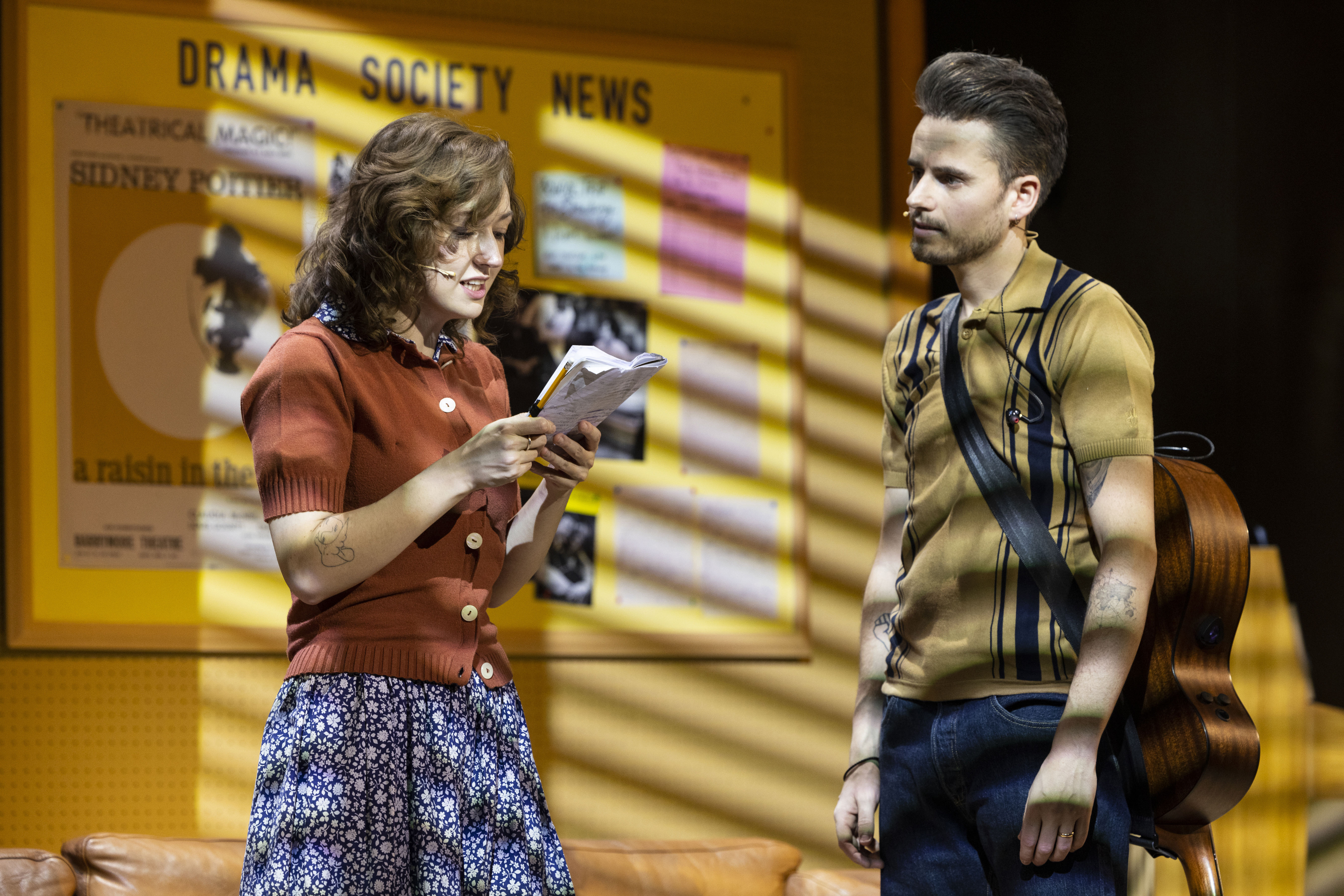 Tom Milner and Molly-Grace Cutler as Carole King in Beautiful at Malvern Theatres