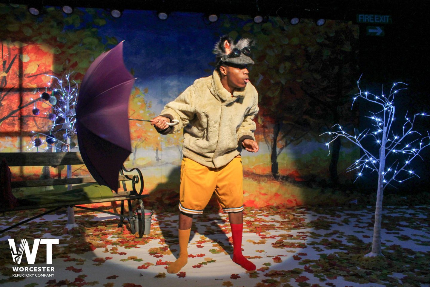 The Big Bad Wolf from Little Red Riding Hood on stage at The Swan Theatre Worcester