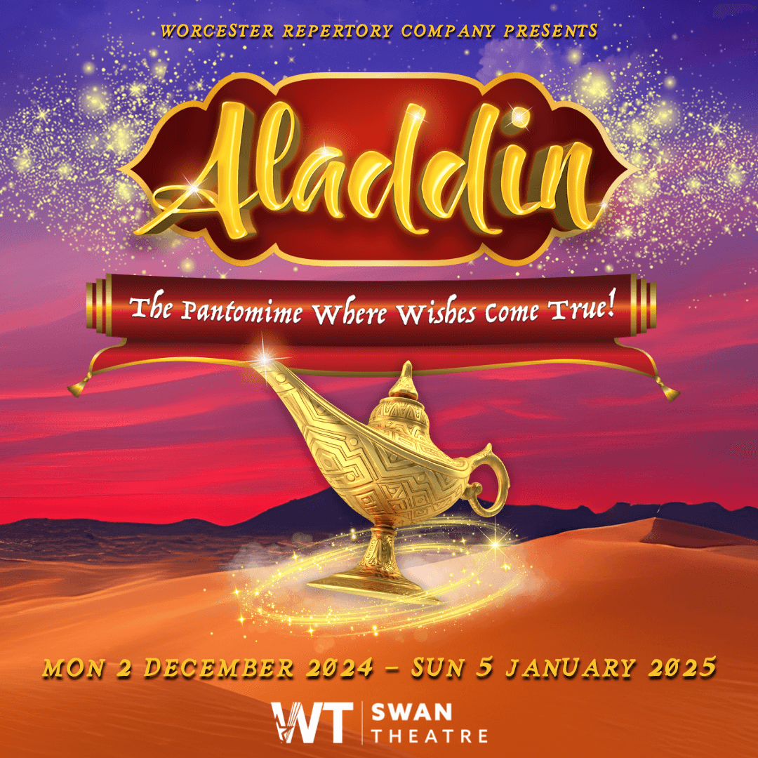 Aladdin at Worcester Theatres promotional poster