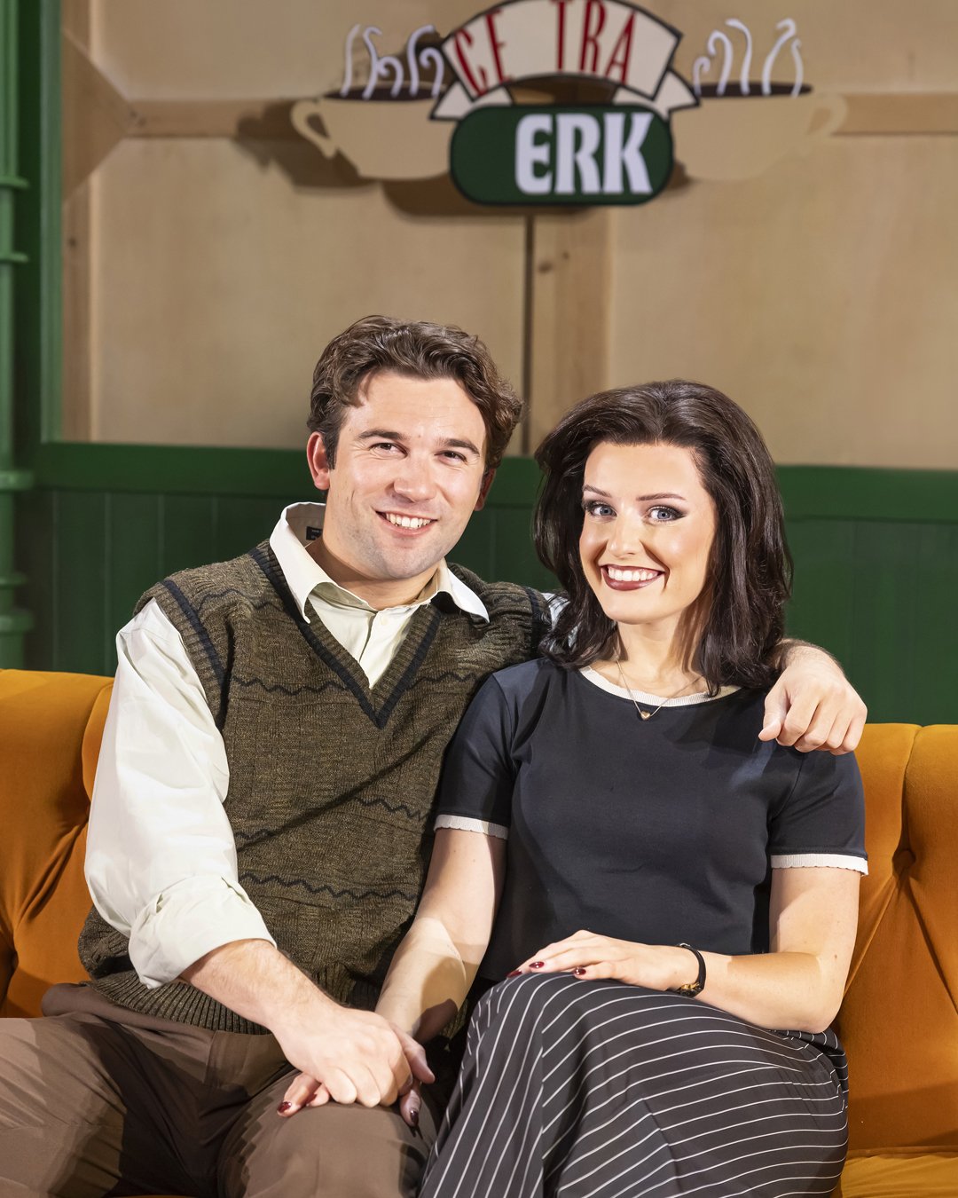 Monica and Chandler in FRIENDS! The Musical Parody